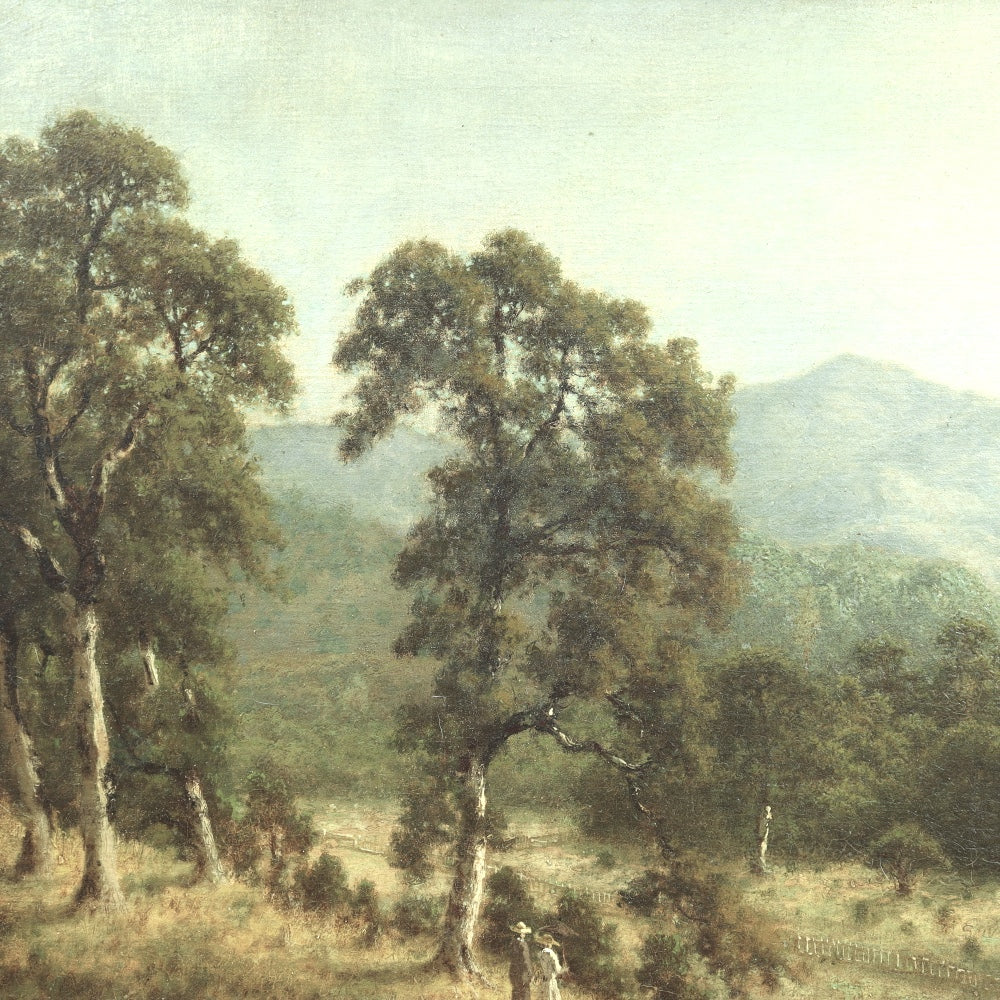 AW449: Carl Dahlgren "We Got Company"  Oil on Canvas