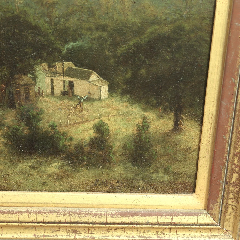 AW449: Carl Dahlgren "We Got Company"  Oil on Canvas