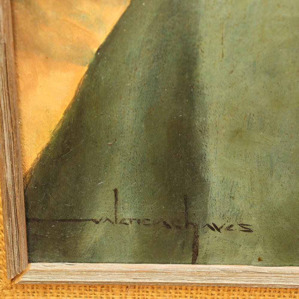 AW791: Valenticia Chaves Chilean Portrait Oil on Canvas