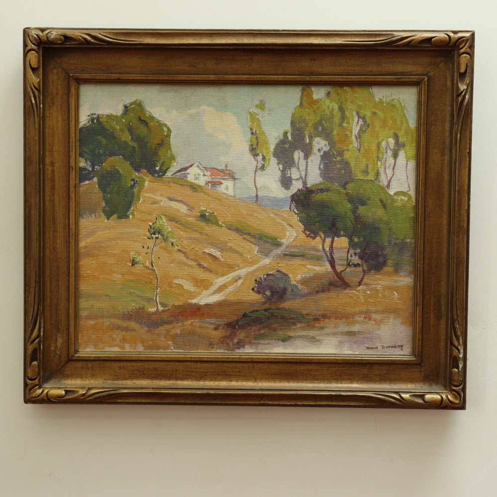AW039: Dana Bartlett California Impressionist Landscape Oil on Canvas