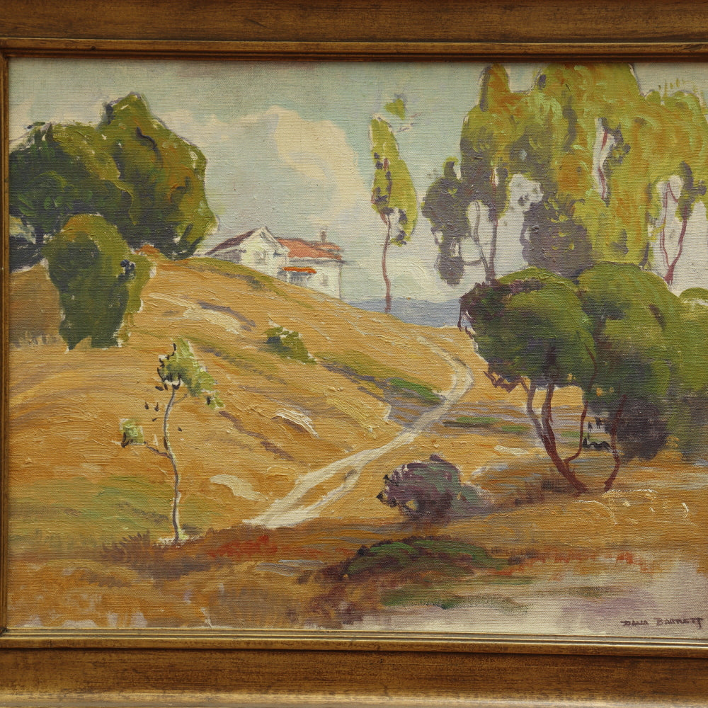 AW039: Dana Bartlett California Impressionist Landscape Oil on Canvas