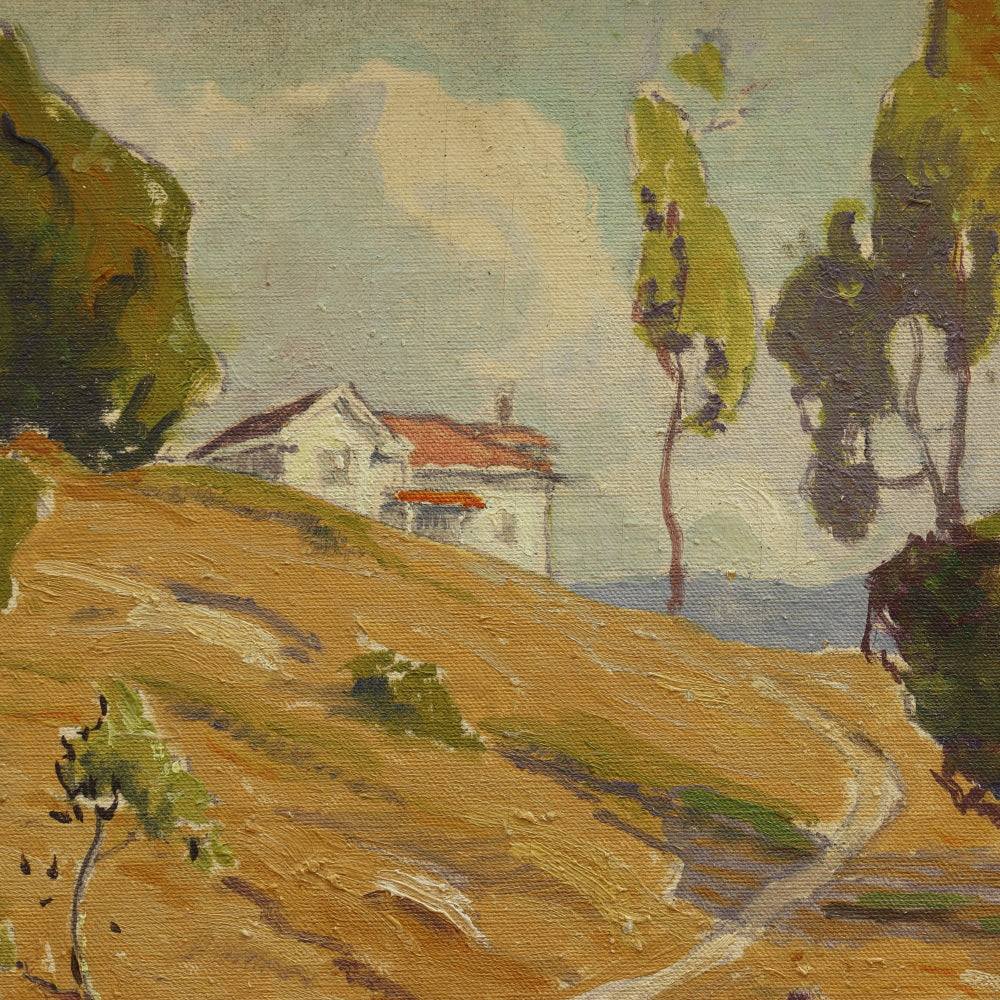 AW039: Dana Bartlett California Impressionist Landscape Oil on Canvas