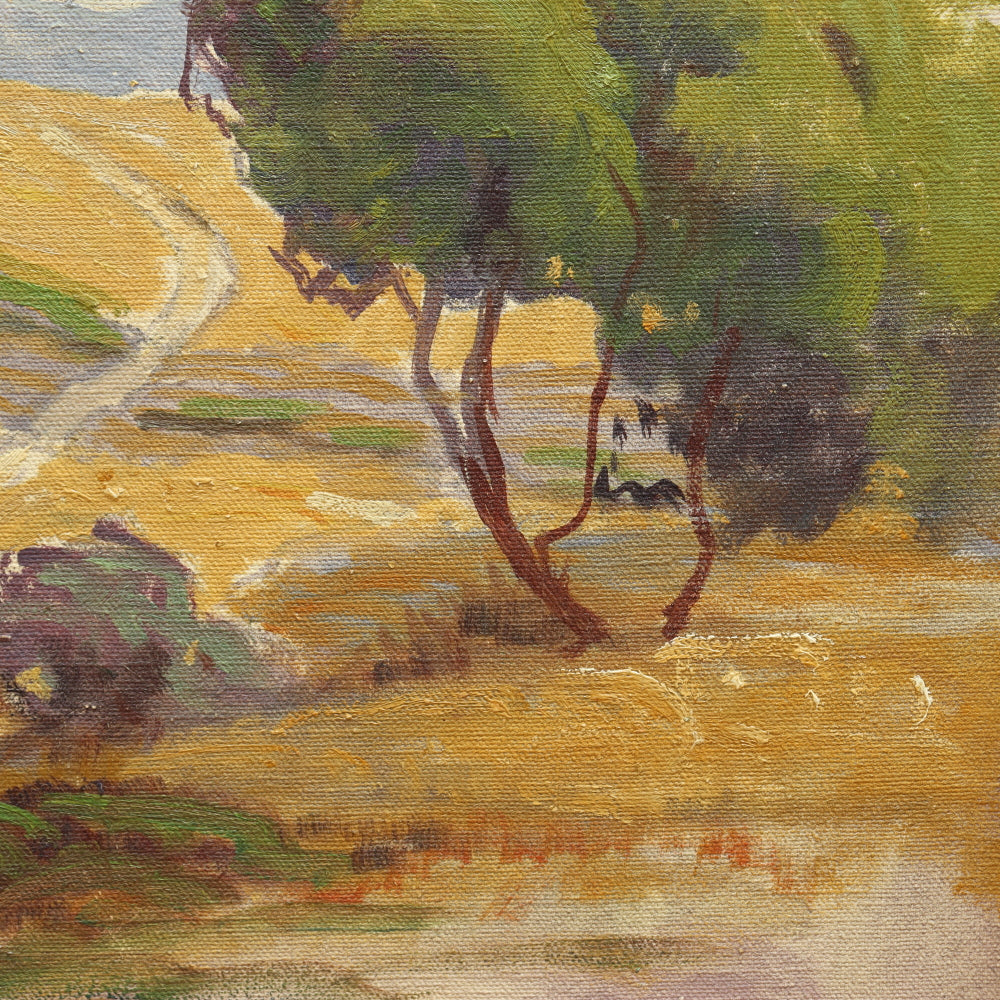 AW039: Dana Bartlett California Impressionist Landscape Oil on Canvas