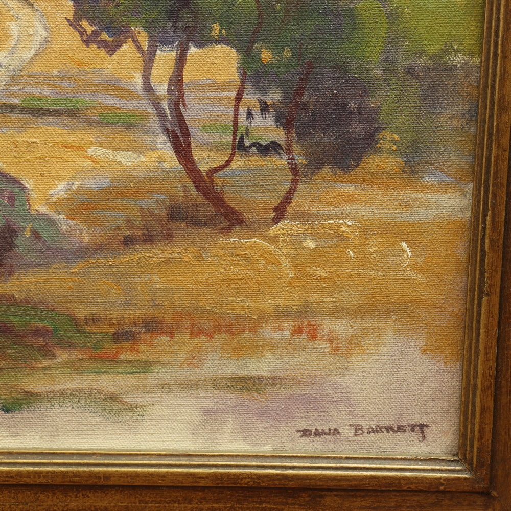 AW039: Dana Bartlett California Impressionist Landscape Oil on Canvas
