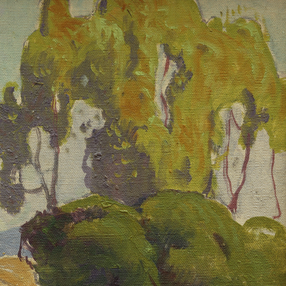 AW039: Dana Bartlett California Impressionist Landscape Oil on Canvas