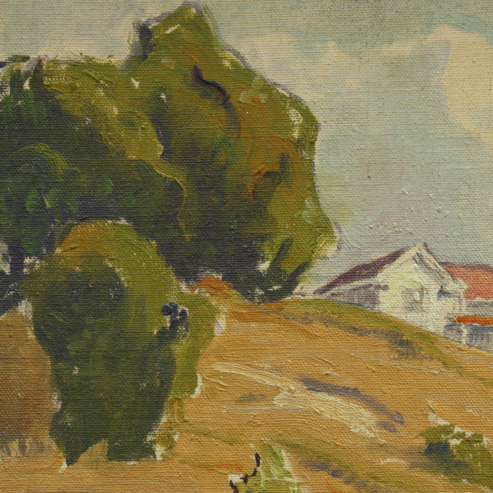 AW039: Dana Bartlett California Impressionist Landscape Oil on Canvas