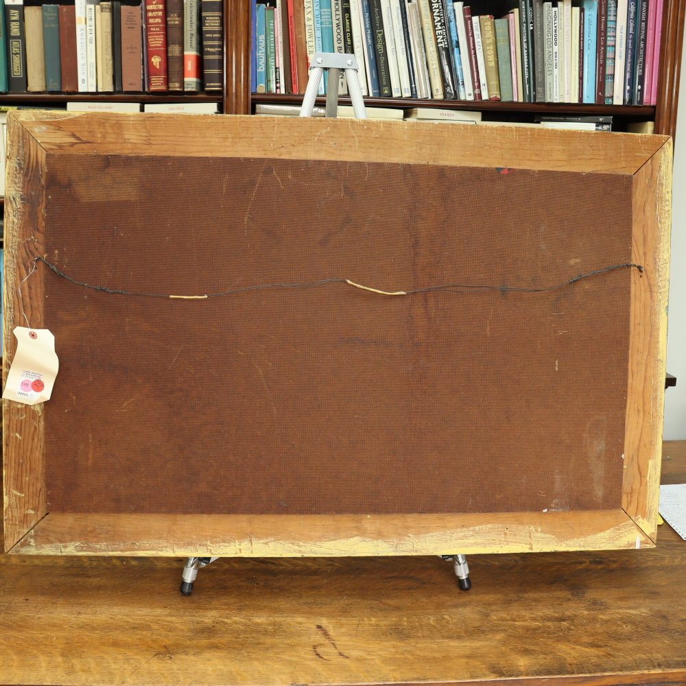 AW435: John William Kennedy - Abstract Nude - Oil on Board