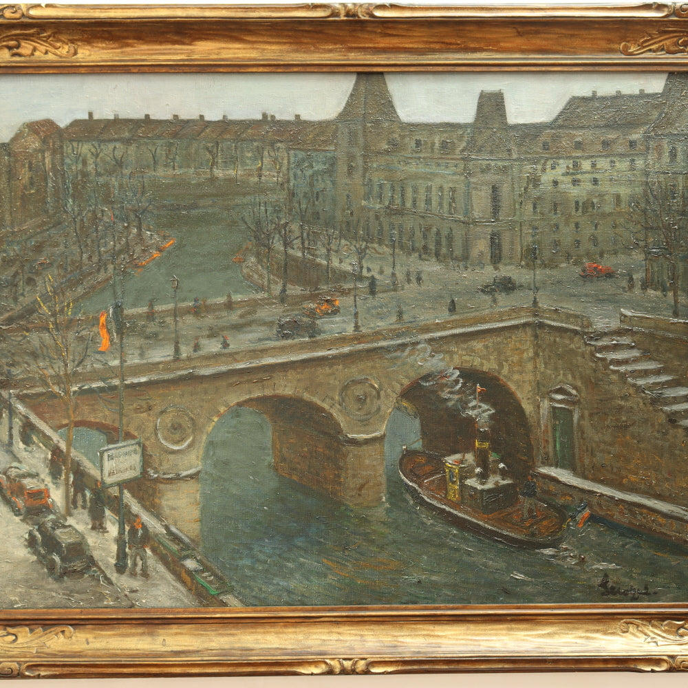 AW285: Alios Lecoque Pont de la Concorde Oil on Canvas