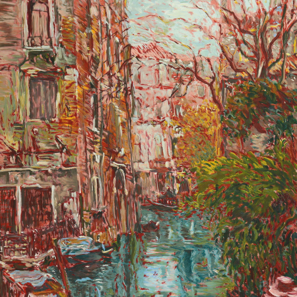 AW9-006: Marco Sassone Artists Proof Serigraph " Venice Reflections" Circa 1990