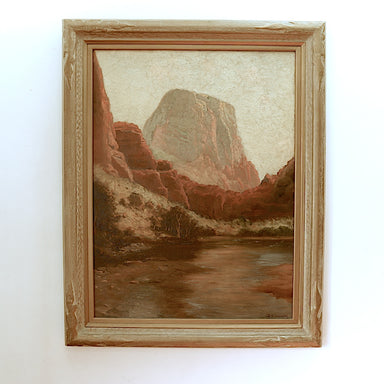 Dey de Ribcowsky "Red Rock Country" Oil on Canvas on Board Painting | Work of Man