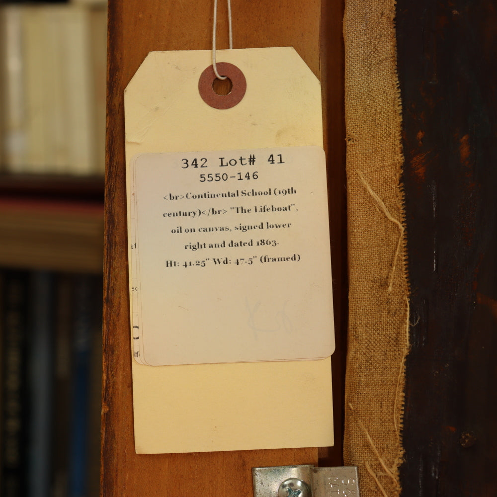 AW487: Mid 19th Century Recreation of William Etty's "The Storm" - Oil on Canvas