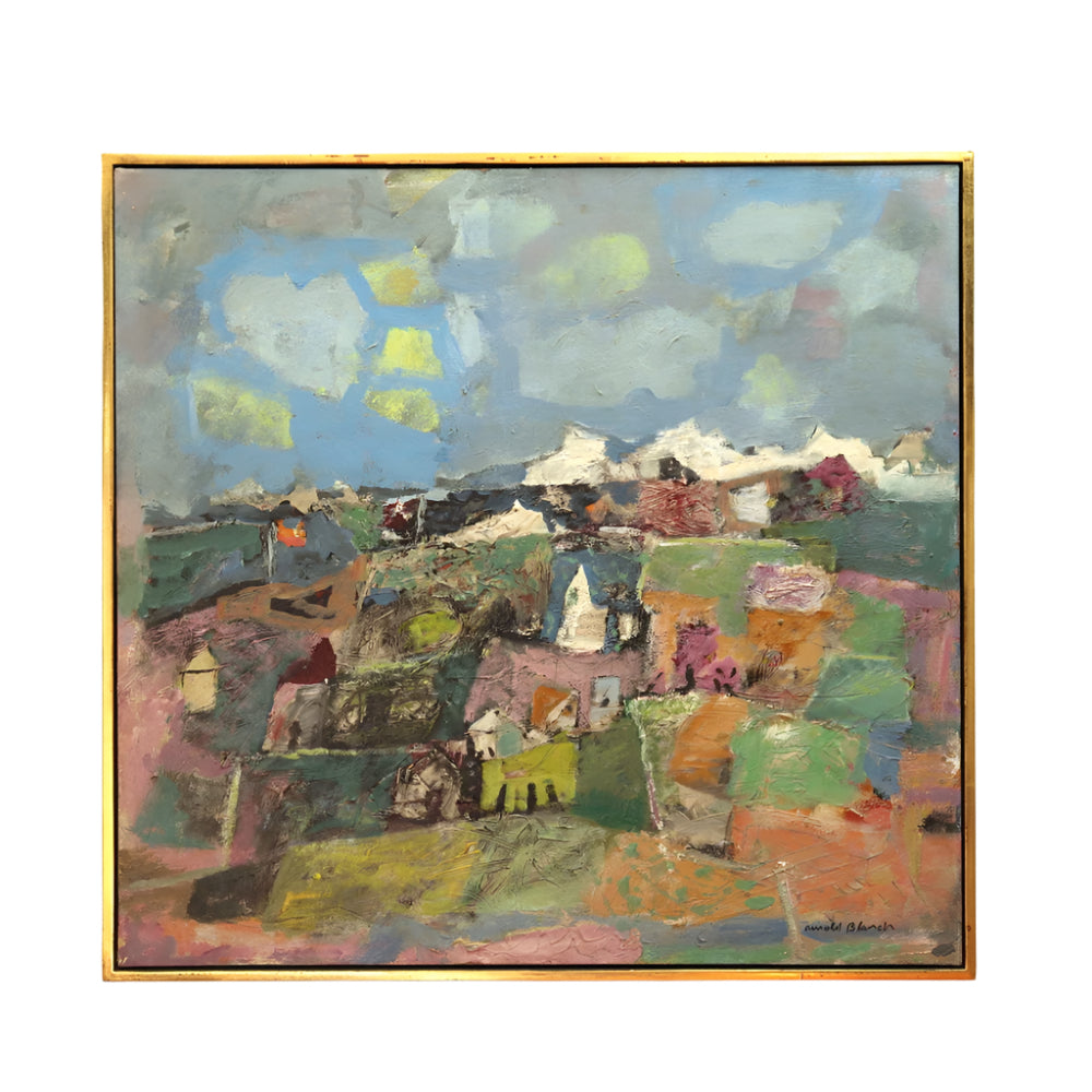  Arnold Blanch WPA ArtistAbstract Landscape Oil on Canvas | Work of Man