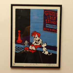 AW9-007: Martin Sharp Nimrod Ginge's Last Stand Serigraph