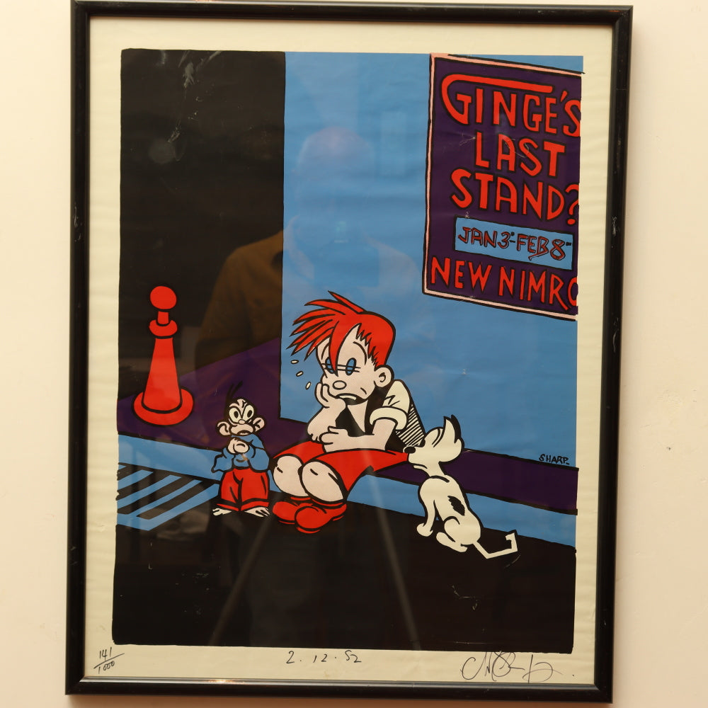 AW9-007: Martin Sharp Nimrod Ginge's Last Stand Serigraph