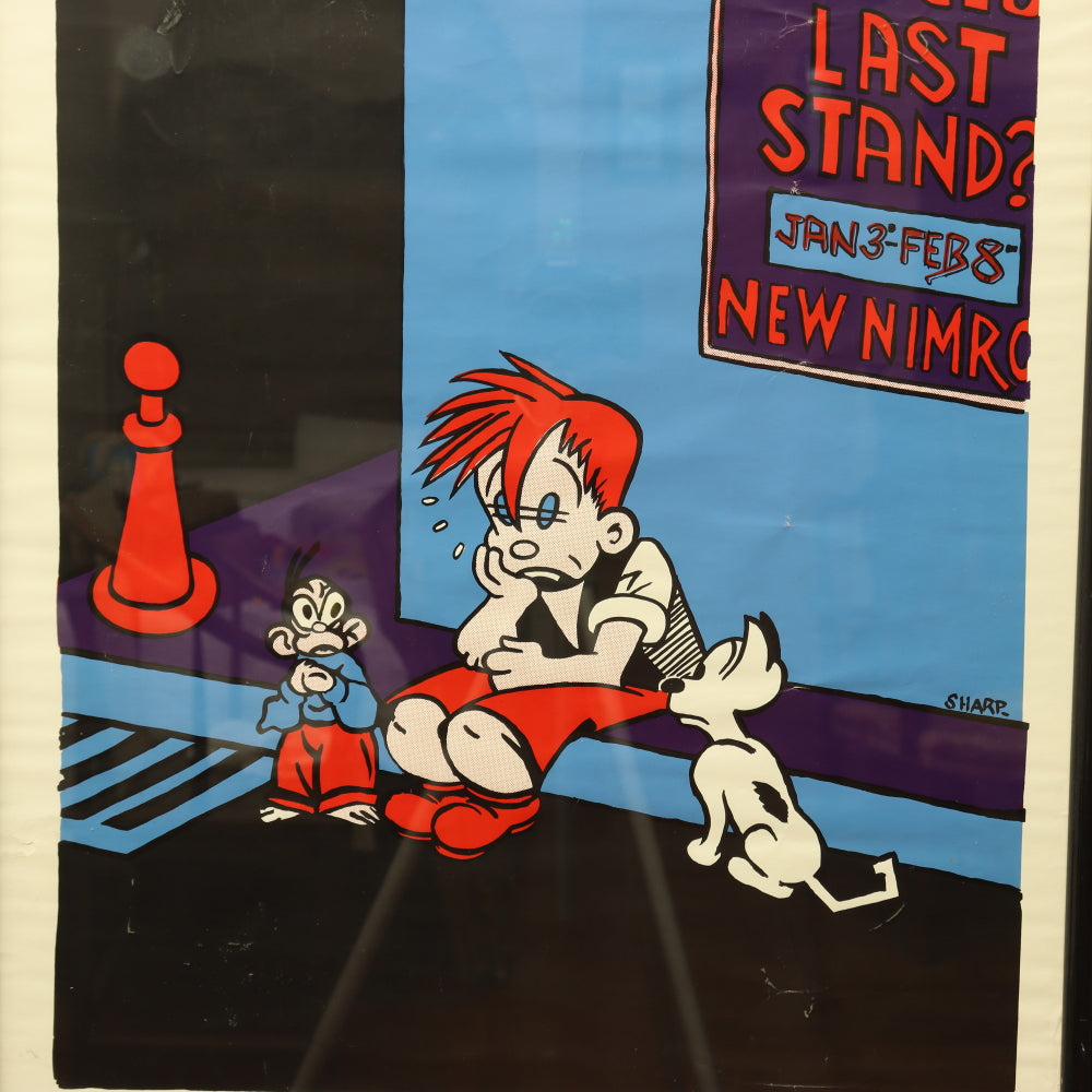 AW9-007: Martin Sharp Nimrod Ginge's Last Stand Serigraph