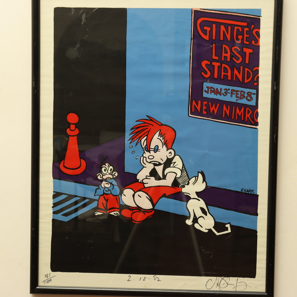 AW9-007: Martin Sharp Nimrod Ginge's Last Stand Serigraph