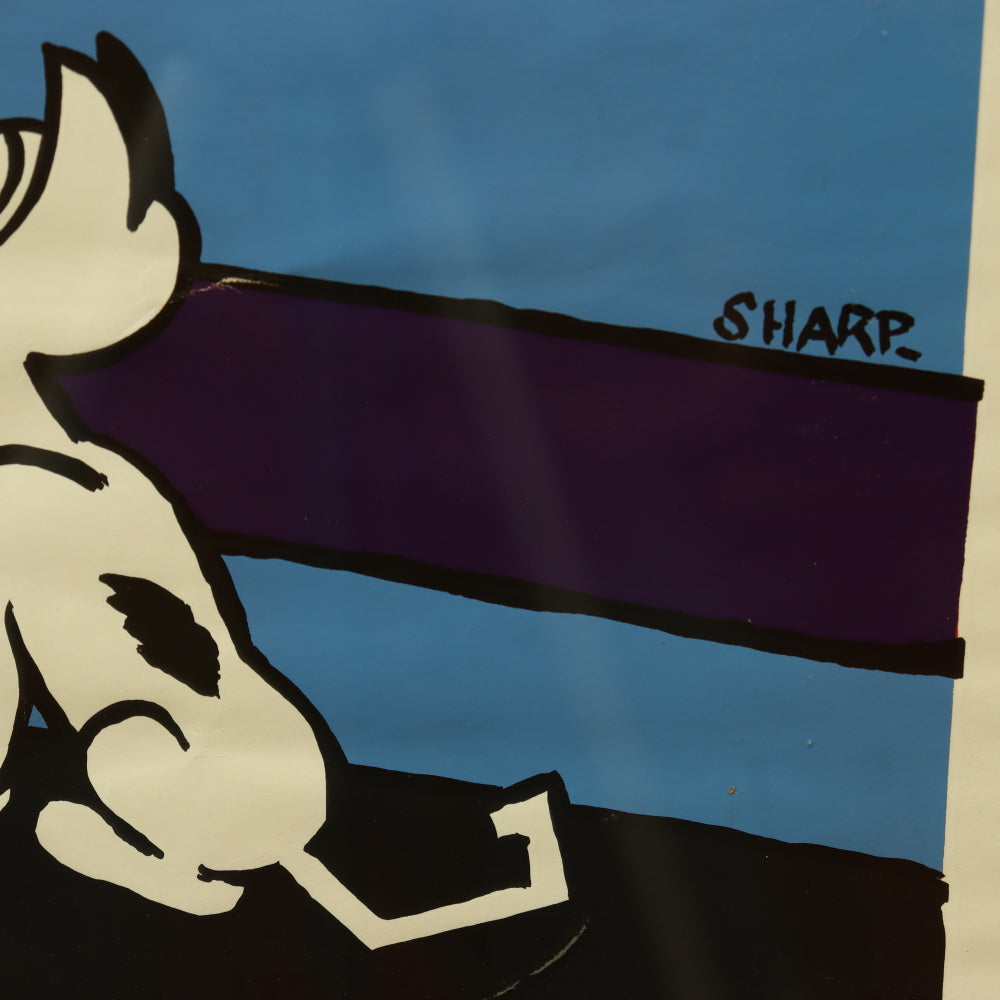 AW9-007: Martin Sharp Nimrod Ginge's Last Stand Serigraph