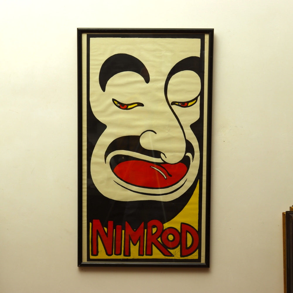 AW9-008: Martin Sharp Nimrod "MO" Serigraph Sydney Australia Theatre Company