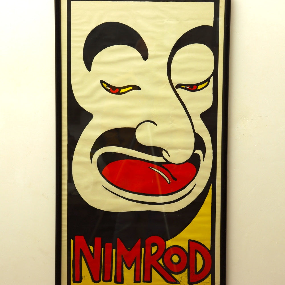 AW9-008: Martin Sharp Nimrod "MO" Serigraph Sydney Australia Theatre Company