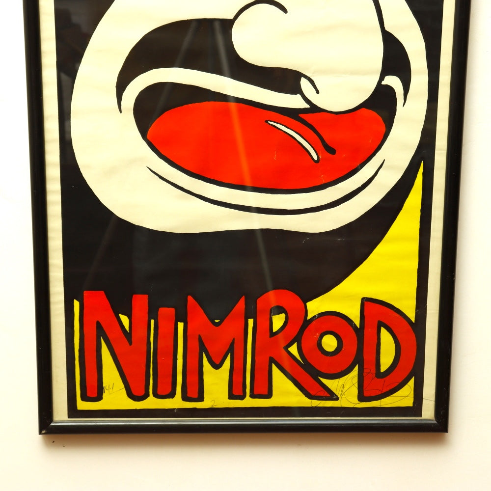 AW9-008: Martin Sharp Nimrod "MO" Serigraph Sydney Australia Theatre Company