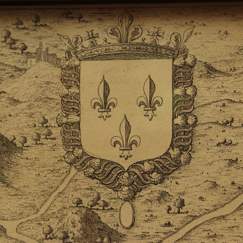 AW7-028: Guillaume Dheulland Plan en Perspective, De La Ville De Paris telle qu'ell etoit sous le Regne de Charles IX . . .