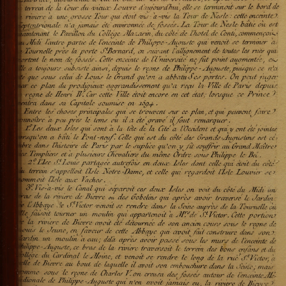 AW7-028: Guillaume Dheulland Plan en Perspective, De La Ville De Paris telle qu'ell etoit sous le Regne de Charles IX . . .