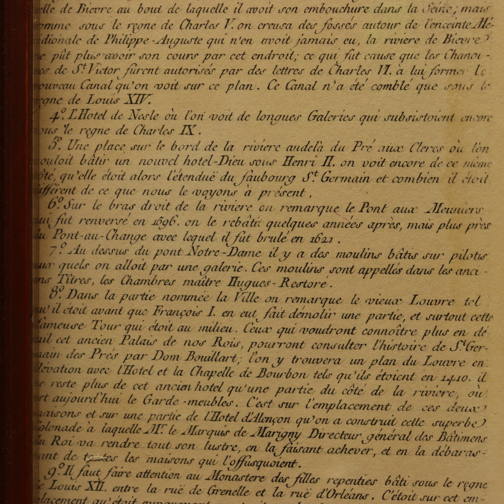 AW7-028: Guillaume Dheulland Plan en Perspective, De La Ville De Paris telle qu'ell etoit sous le Regne de Charles IX . . .