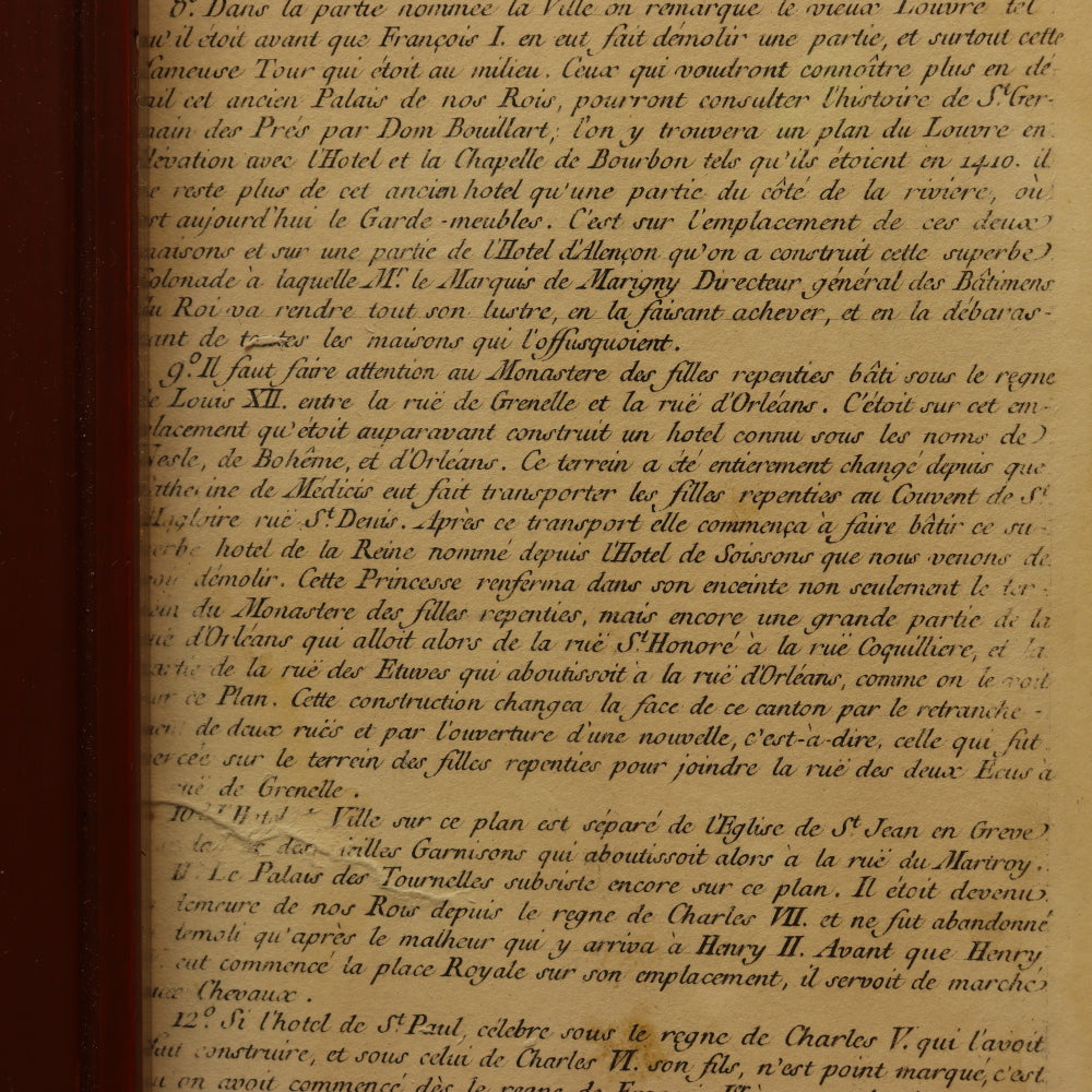 AW7-028: Guillaume Dheulland Plan en Perspective, De La Ville De Paris telle qu'ell etoit sous le Regne de Charles IX . . .