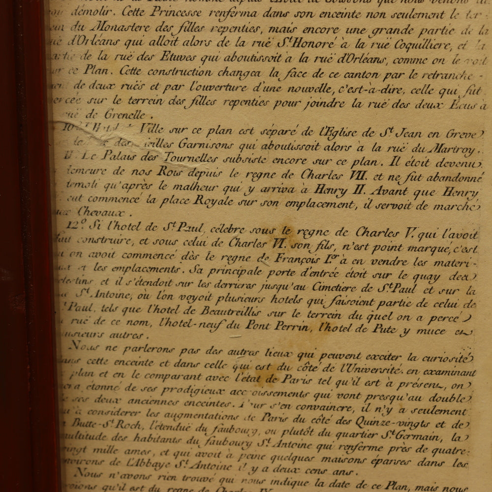 AW7-028: Guillaume Dheulland Plan en Perspective, De La Ville De Paris telle qu'ell etoit sous le Regne de Charles IX . . .