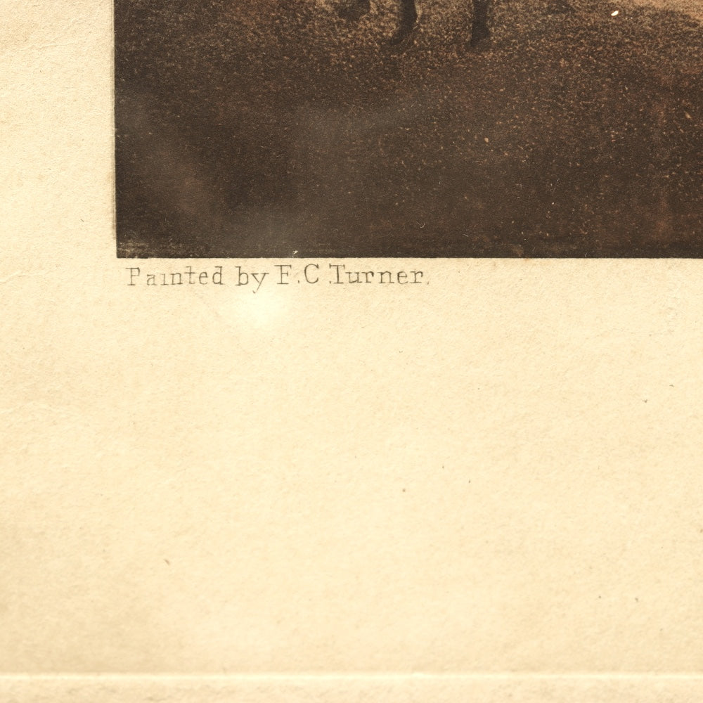 AW8-040: Turner Francis Calcraft "Bachelors Hall The Meet"  Hand Colored Lithograph Hunt Scene Circa 1835
