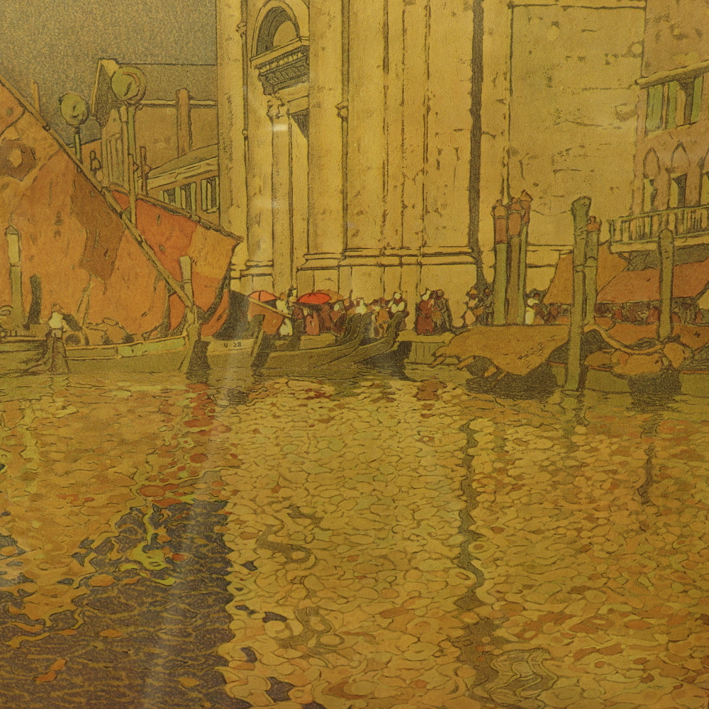 AW8-075: Jules Guerin Church of San Salvatore, Venice Chromolithograph