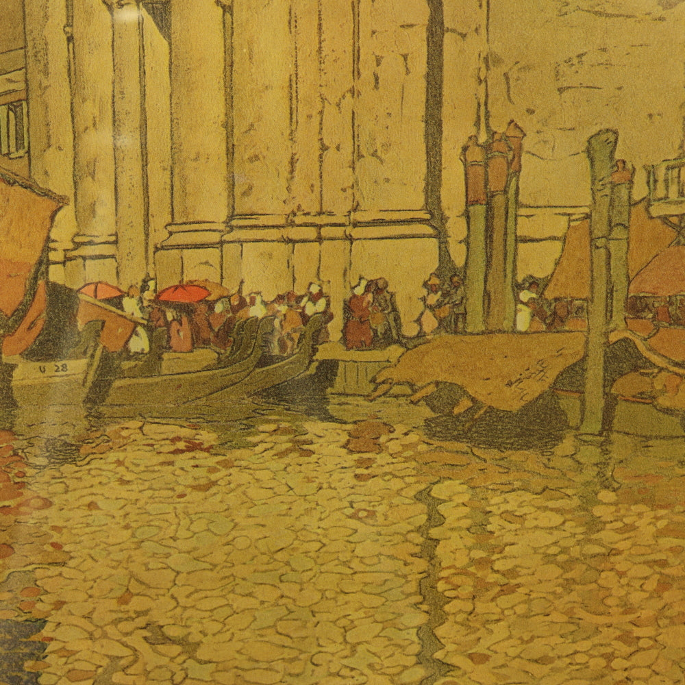 AW8-075: Jules Guerin Church of San Salvatore, Venice Chromolithograph