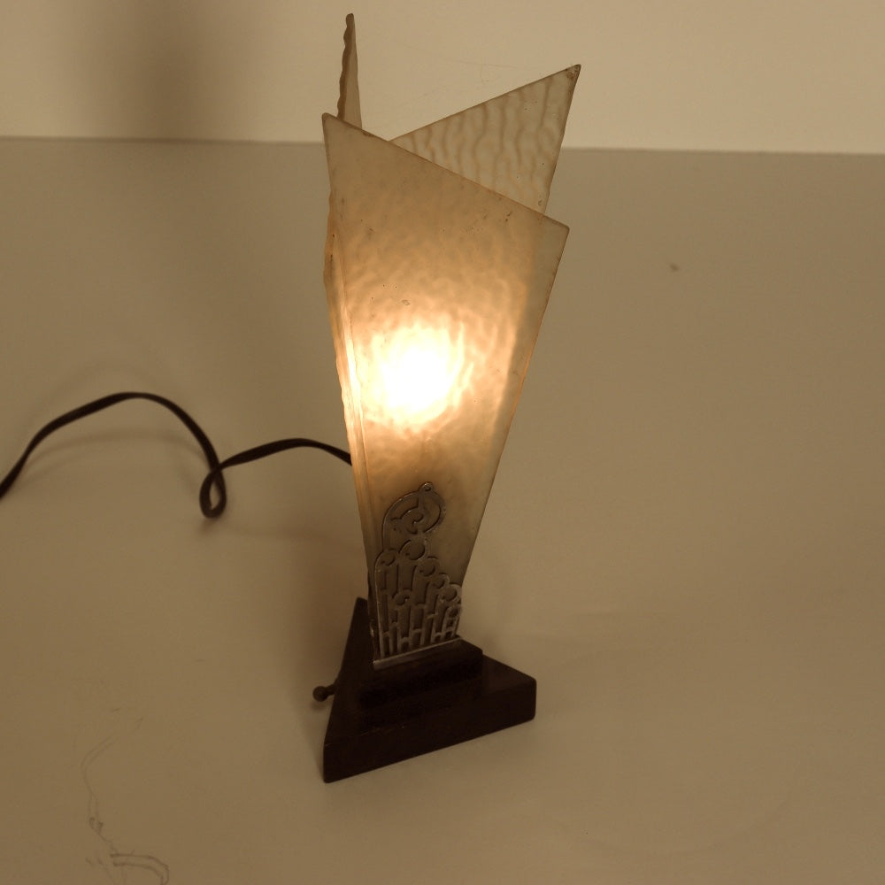 AL2-033: Antique Art Deco Table Top Night Lamp