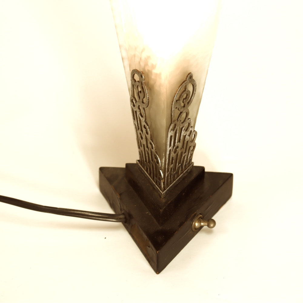 AL2-033: Antique Art Deco Table Top Night Lamp