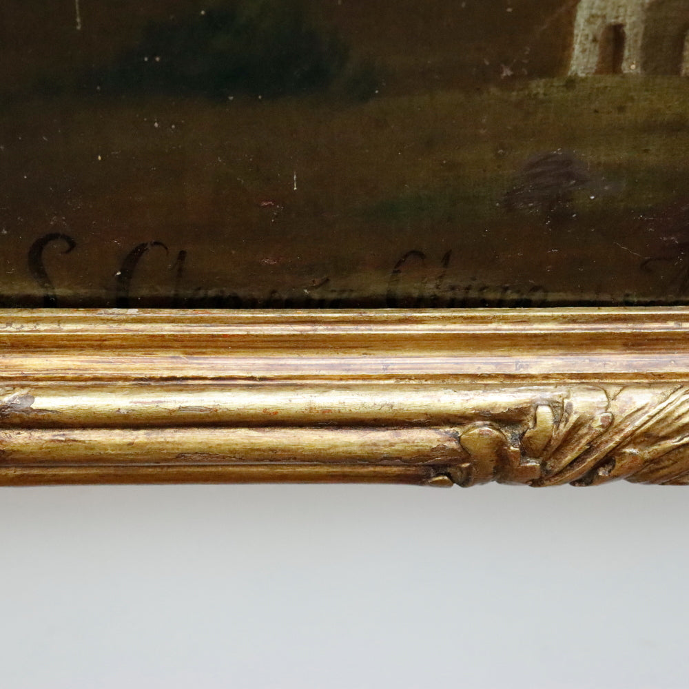 AW868: San Clemente Obispo y Mártir - 18th Century Oil on Canvas Painting