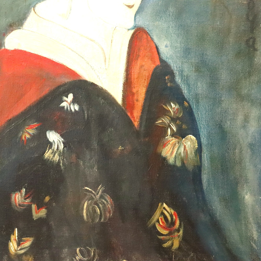 AW734: Jose Joya "Geisha"  Oil on Canvas Signed "Joya"