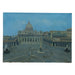 St. Peters Square Antique Early 20th Century Oil on Canvas Painting | Work of Man