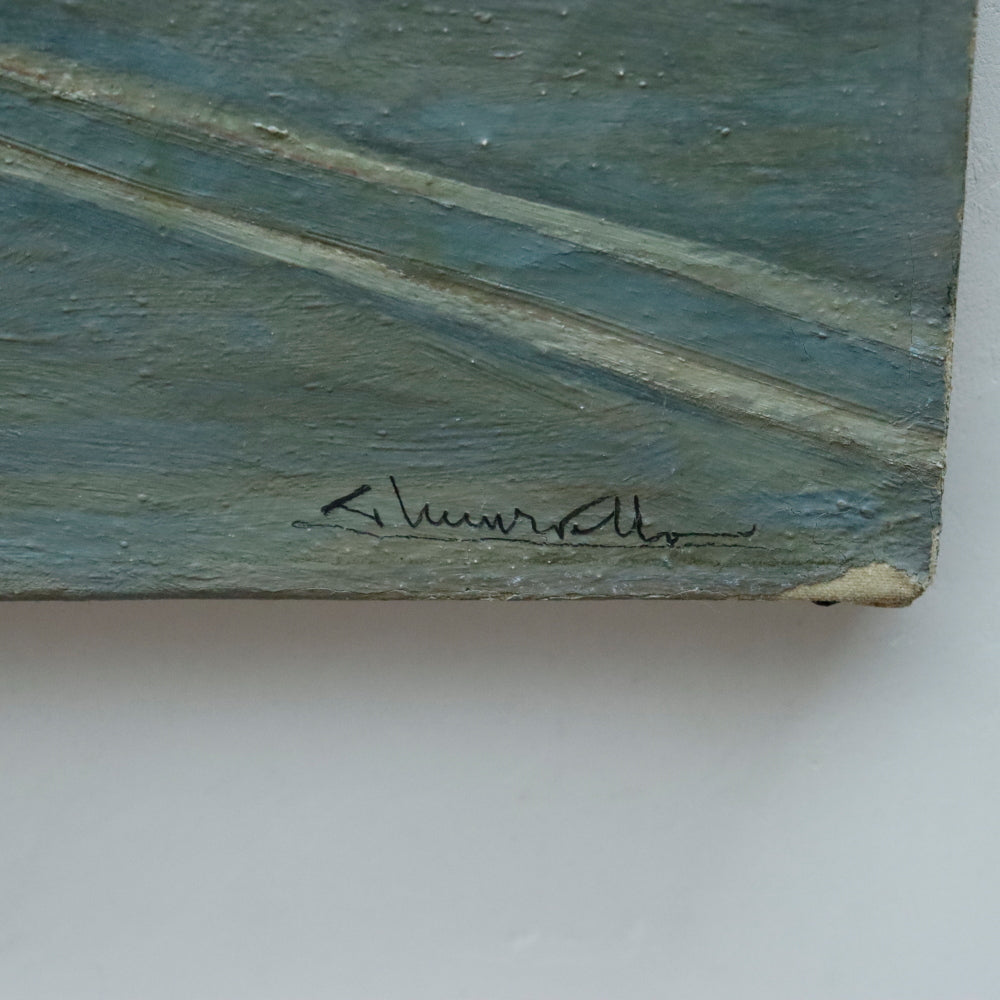 AW869: St. Peters Square Antique Early 20th Century Oil on Canvas Painting