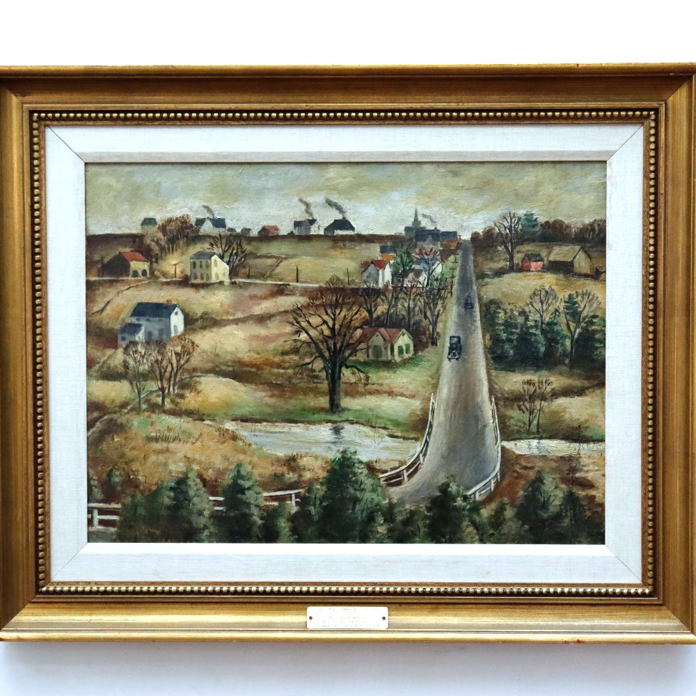 AW871: Arnold Blanch WPA Artist West Hurley, 1929 Oil on Canvas Painting