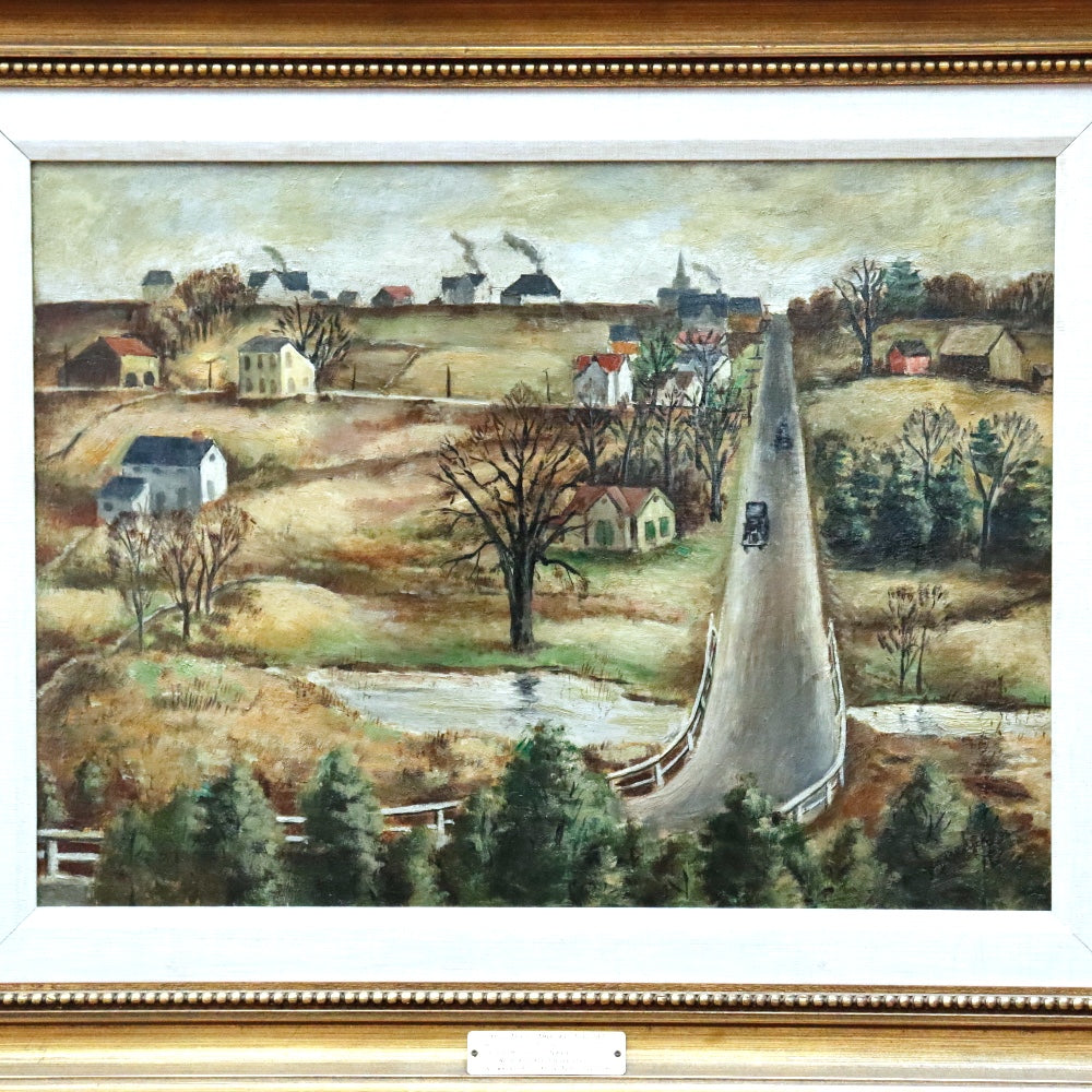 AW871: Arnold Blanch WPA Artist West Hurley, 1929 Oil on Canvas Painting