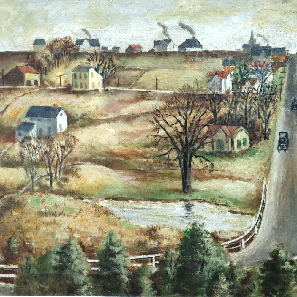 AW871: Arnold Blanch WPA Artist West Hurley, 1929 Oil on Canvas Painting