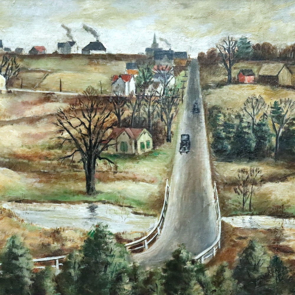 AW871: Arnold Blanch WPA Artist West Hurley, 1929 Oil on Canvas Painting