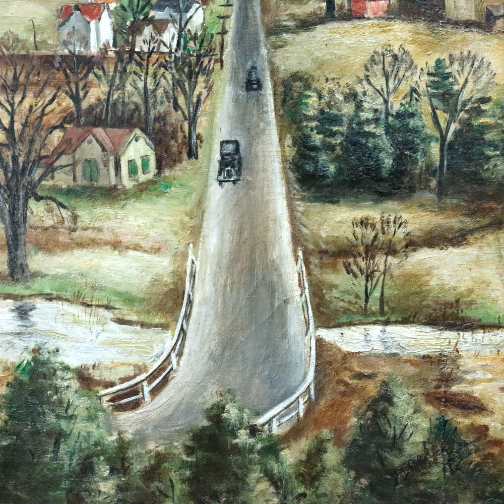 AW871: Arnold Blanch WPA Artist West Hurley, 1929 Oil on Canvas Painting