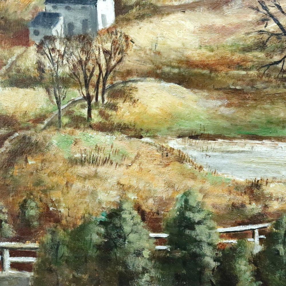 AW871: Arnold Blanch WPA Artist West Hurley, 1929 Oil on Canvas Painting