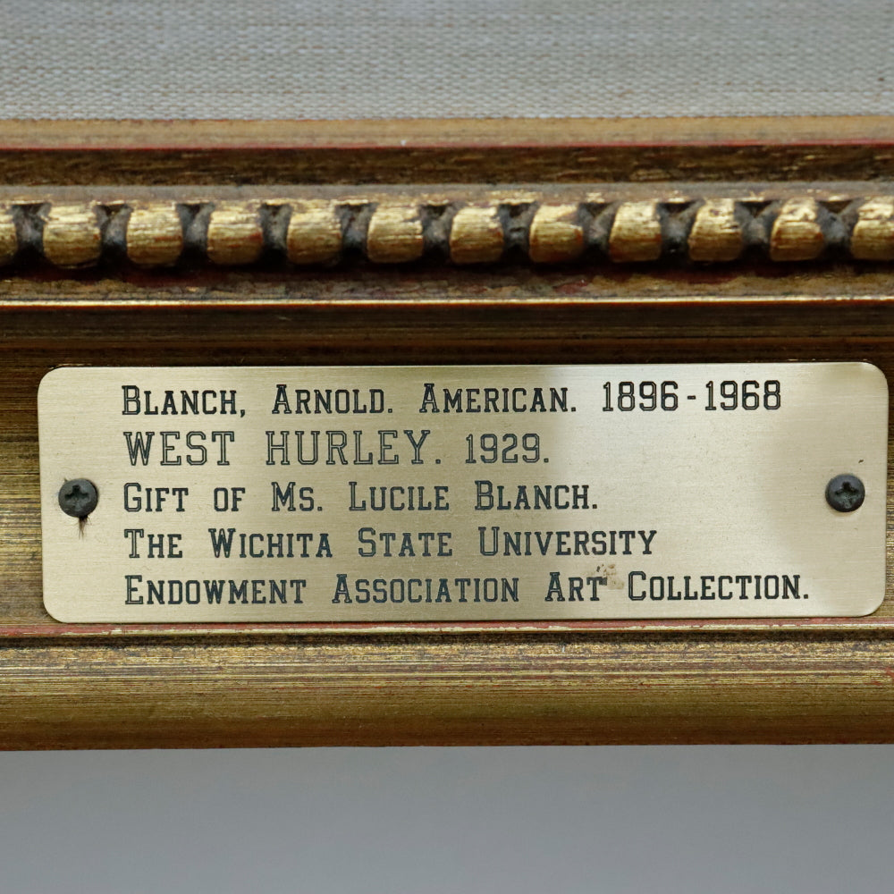 AW871: Arnold Blanch WPA Artist West Hurley, 1929 Oil on Canvas Painting