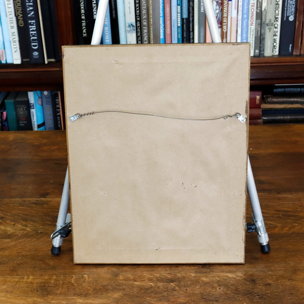 AW100: Ralph Holmes Desert Shack Oil on Board Painting Early 20th Century