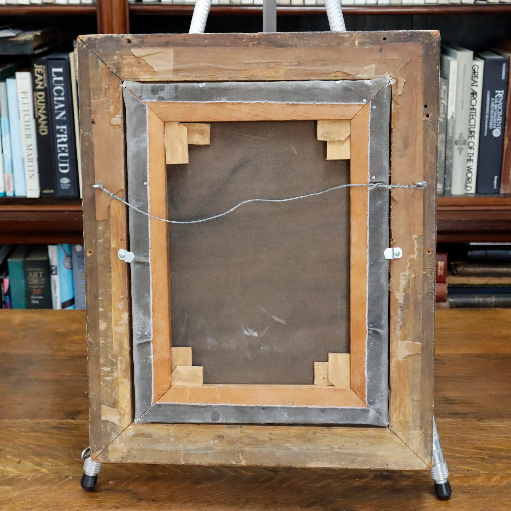 AW608: 18th Century Italian School Old Master Madonna & Child With Angels Oil on Canvas