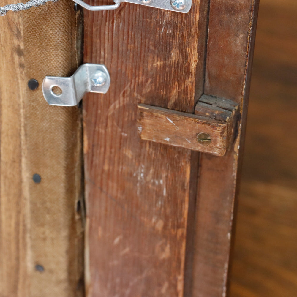 AW879: Antique French School Normandy Marsh Landscape Late 19th Century Oil on Canvas Painting