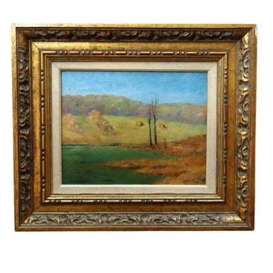 James Ross New York Autumn Landscape Oil Painting