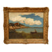 American School Antique Impressionist Oil on Board Coastal Painting | Work of Man